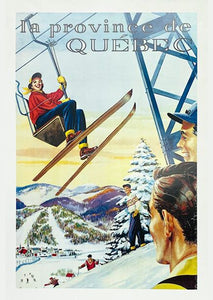 Affiche La province de Québec, image Remonte-pente