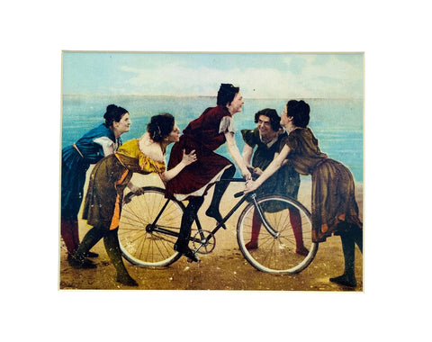 Affiche Les jeunes filles et le vélo