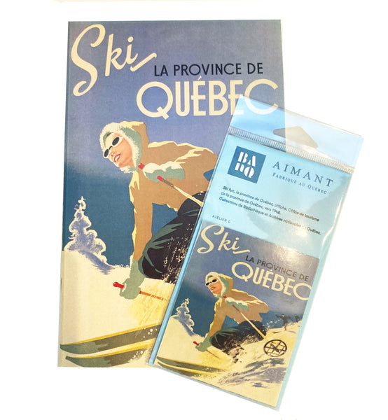 Carnet de notes Plaisir du ski, la province de Québec