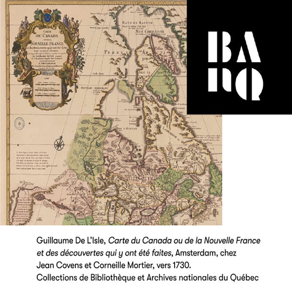Foulard Carte de la Nouvelle-France